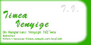 timea venyige business card